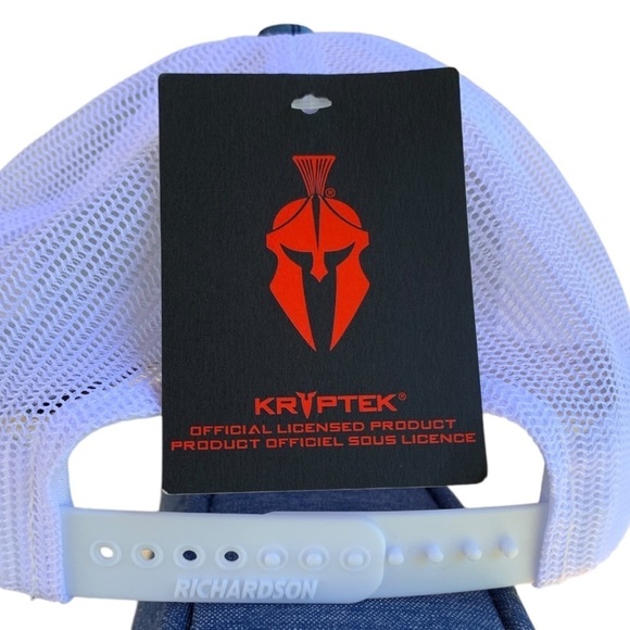 NWT Kryptek Baseball Hat / Cap Blue and White Snap Back Richardson Style 112P - Picture 3 of 6